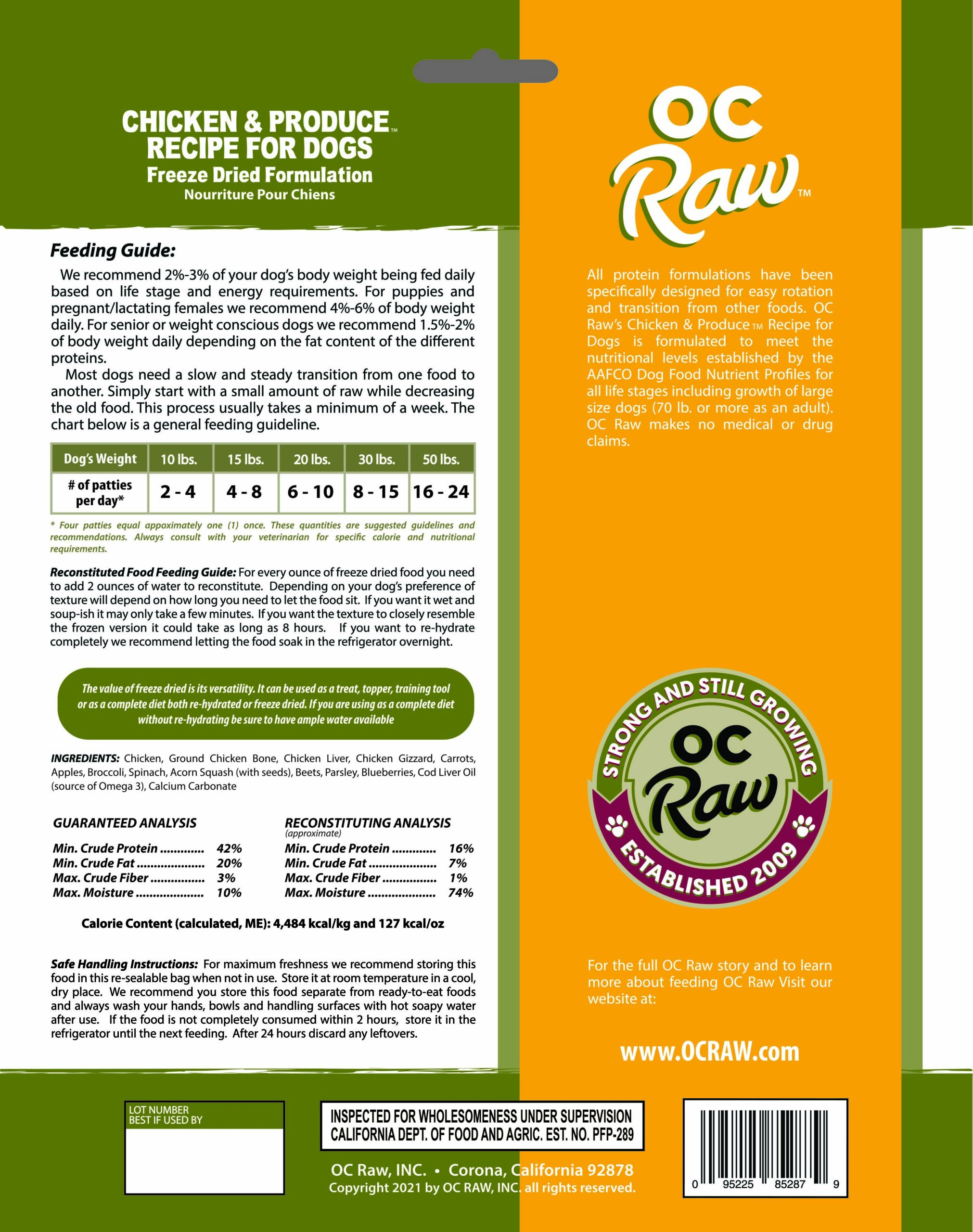 Chicken & Produce Freeze Dried - Image 6